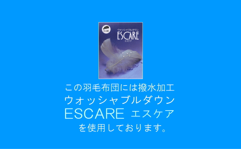 【セミダブル】洗濯機で洗える2枚合わせ羽毛ふとん(合い掛け+肌掛け)【新津】