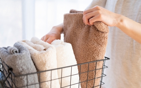 factory towel face　今治タオル認定フェイスタオル 5枚セット ホワイト【n0509-wh_mut_A】