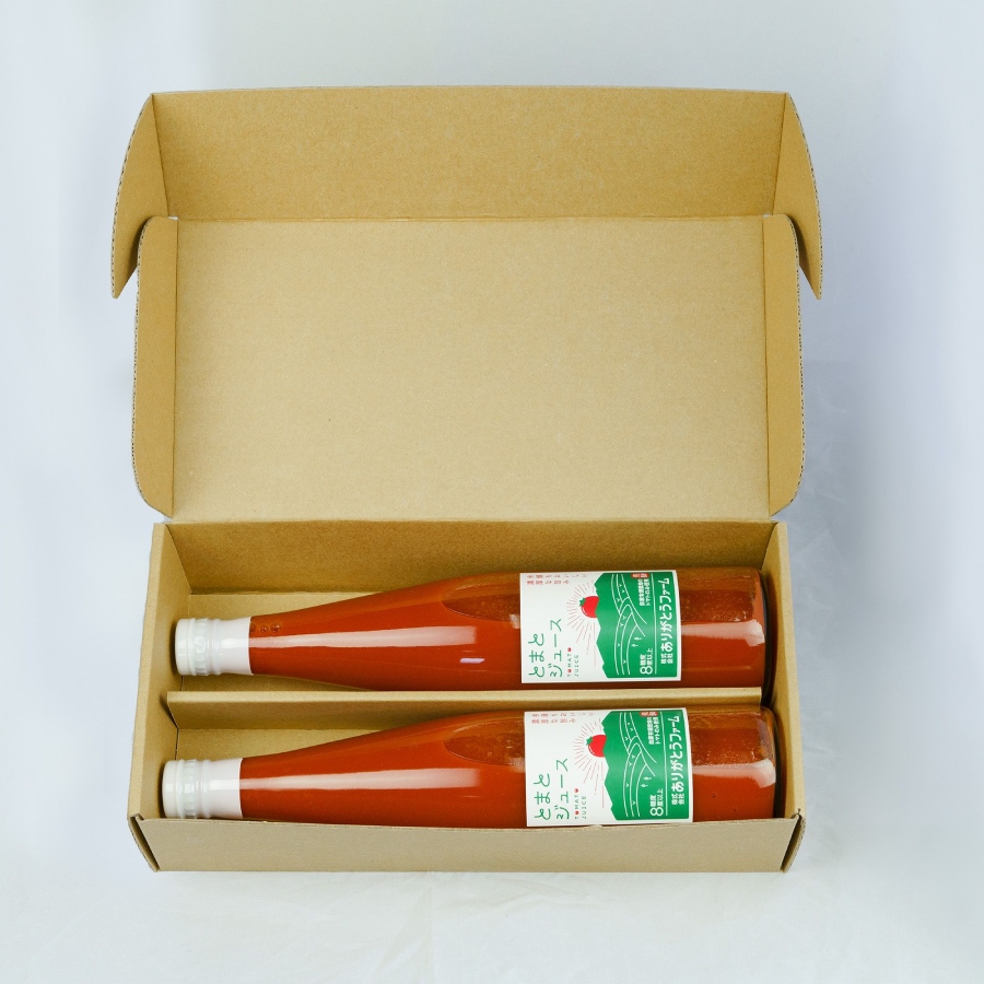 ＜ありがとうファーム＞トマトジュース500ml×2本