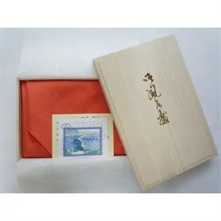友禅風呂敷 鮫小紋(朱/山吹) 1枚_装飾品・工芸品  鞄・バッグ かばん カバン_【1082348】