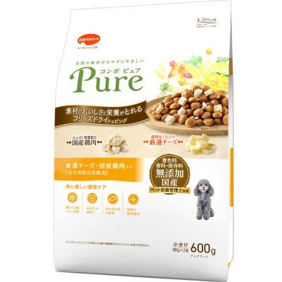ふるさと納税 袋井市 コンボ ピュア ドッグ 厳選チーズ・国産鶏肉入り 600g×12袋