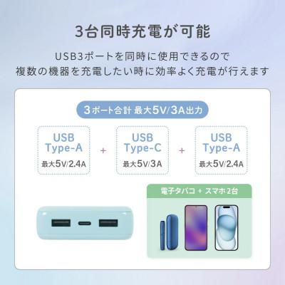 ふるさと納税 海老名市 (オウルテック) 軽量196g 10000mAh 小型軽量モバイルバッテリー ミストグレー |  | 02
