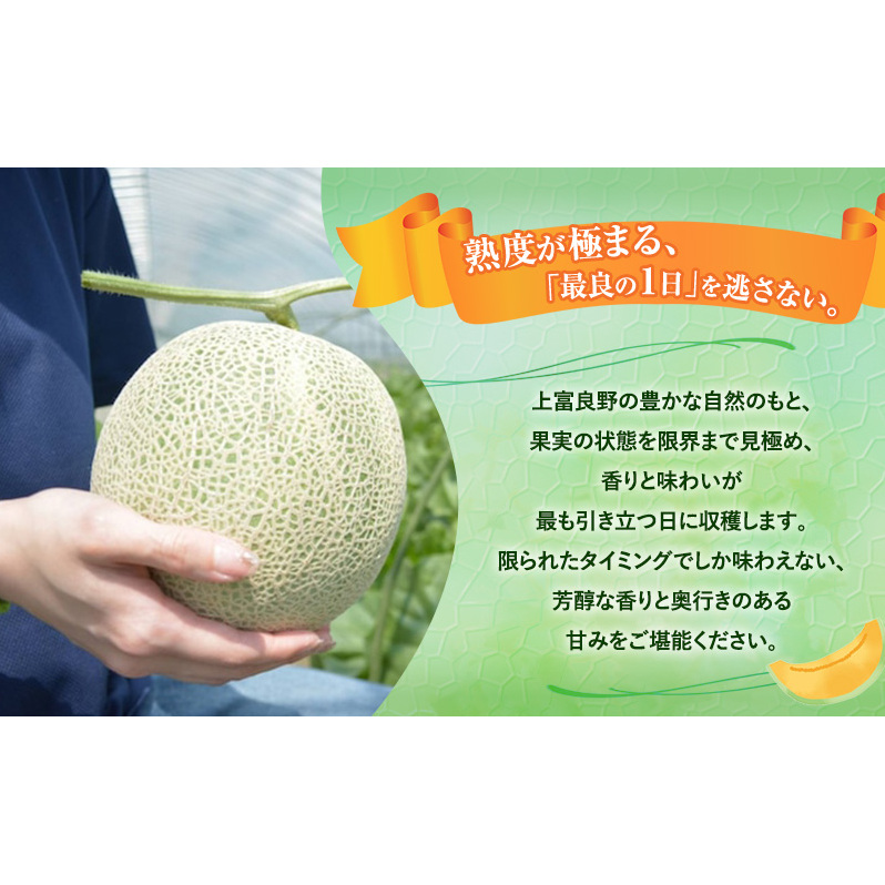 【令和8年産】富良野 高糖度 赤肉メロン 1玉 約1.8kg ～ 2.3kg うっちーfarm 北海道 メロン フルーツ 果物 デザート上富良野産