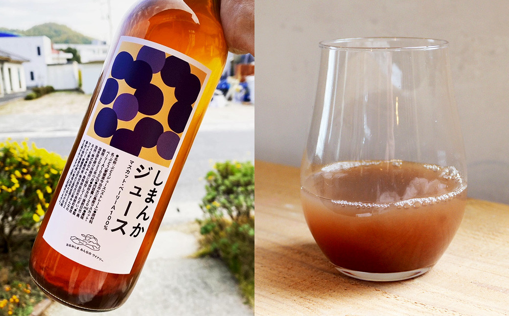 大三島産ワイン用ぶどうでつくる珍しいジュース 2本セット 720ml  ジュース ぶどう 飲料 冷蔵 愛媛県 （494）