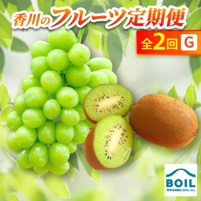
                  ＜発送月固定定期便＞香川のフルーツ(2G)全2回【4083504】
                