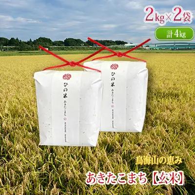 【先行予約】あきたこまち 4kg  玄米 あきたこまち R8年産