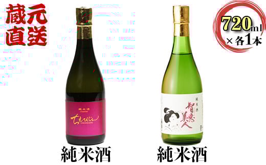 
            ちえびじん純米酒+智恵美人純米酒 飲み比べセット【中野酒造】 人気 ギフト 贈答 ＜110-017_7＞
          