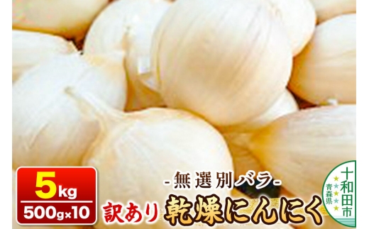 訳あり 乾燥にんにく 無選別バラ5kg（500g×10） 青森県産 [ニンニク にんにく 野菜 根菜 国産 青森 十和田市]