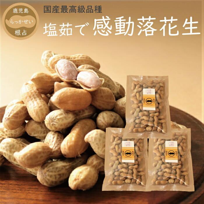 【ふるさと納税】先行予約 国産 塩茹で落花生 300 g × 3 パック 2025年9月下旬より順次発送 | 野菜 やさい 食品 人気 おすすめ 送料無料