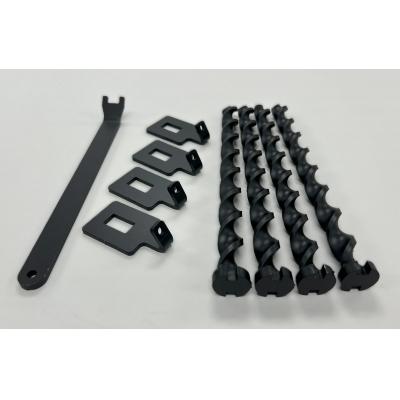 ふるさと納税 栃木市 ねじペグ20cm　ブラック　4本セット　キャンプ用ペグ　スパイラル　トルネード　アウトドア |  | 01