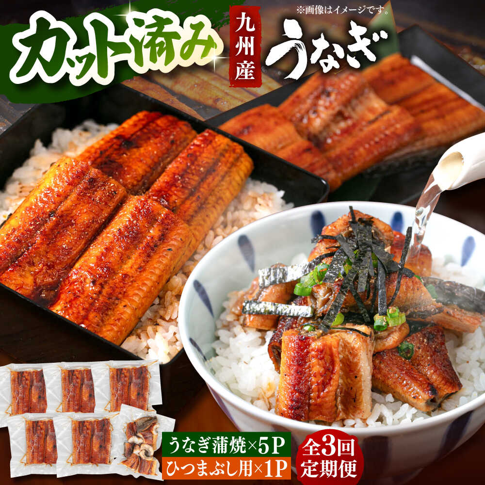 【ふるさと納税】【全3回定期便】 【訳あり】うなぎの蒲焼 約80g×5Pとひつまぶしの贅沢セット ▼国産 鹿児島 鹿児島産 かばやき かば焼 ウナギ 鰻 送料無料　桂川町/山水商事[ADAH026]
