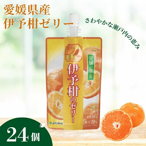【ふるさと納税】飲むゼリー みかん 愛媛 国産 伊予柑 150g×6個×4箱 JAえひめ 愛媛の果実 伊予柑のゼリー ゼリー飲料 ゼリー ギフト お中元 母の日 父の日 こどもの日 敬老の日 お買い物マラソン 買い回り (E-5) ｜ B364
