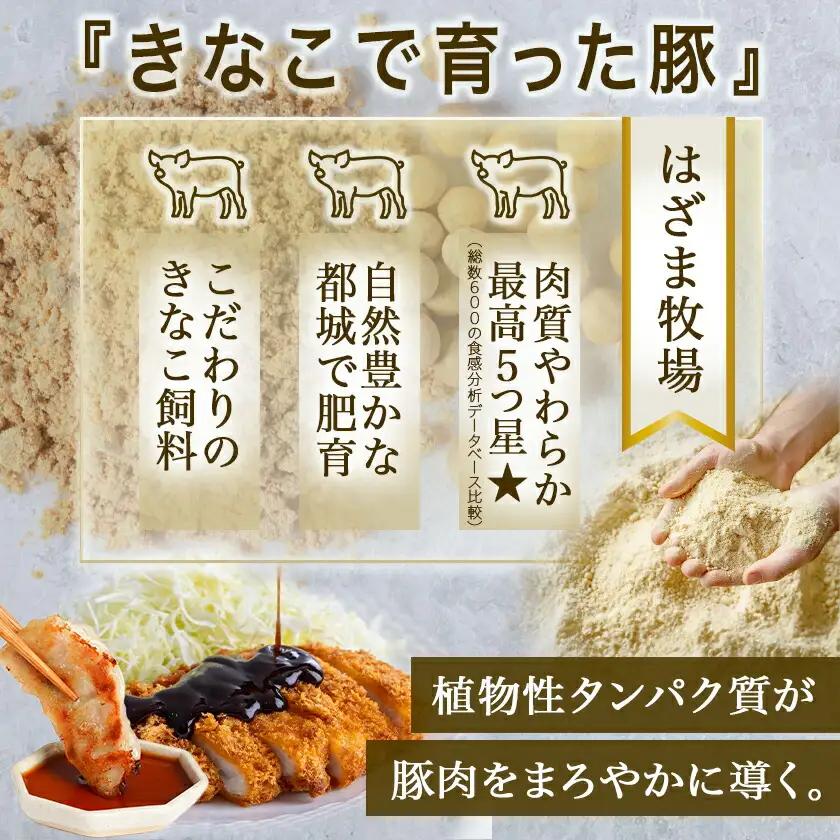 「きなこ豚」お肉と加工品セット 計2.3kg〔AC-12-001〕_(都城市) 豚バラしゃぶしゃぶ肉 豚ロースしゃぶしゃぶ 衣付き豚ロースとんかつ 豚ロース味噌漬け ギョウザ あらびきウインナー 生ハ