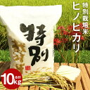 【ふるさと納税】特別栽培米 ヒノヒカリ 合計10kg 5kg×2袋 精米 白米 令和6年産 お米 九州産 熊本県産 熊本県球磨郡相良村産 送料無料