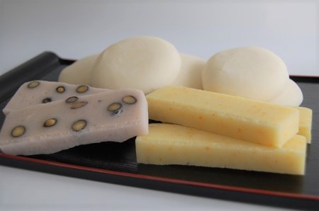 備中千屋もち(白もち・豆もち・柚もち) 【2025年12月限定発送】