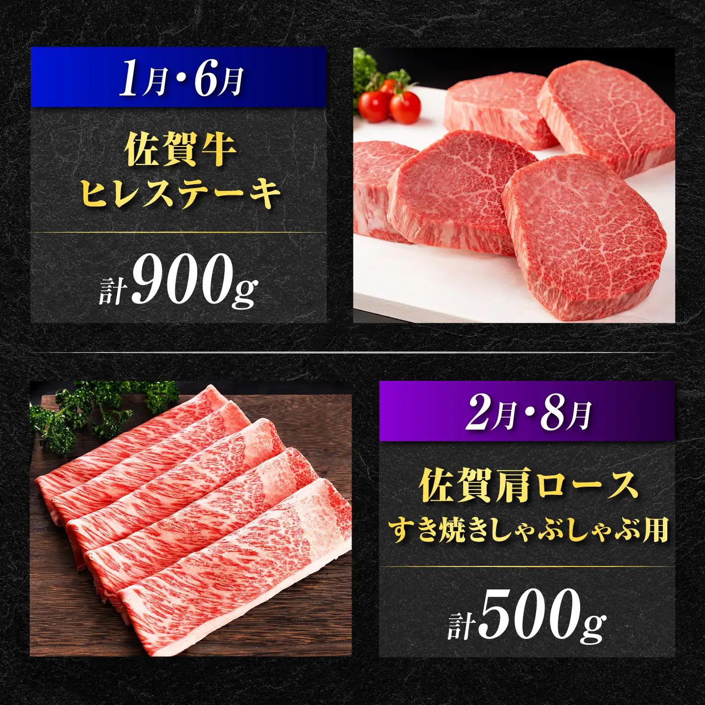 【全12回】 佐賀牛 贅沢定期便 約2-3人前 牛肉定期便 [UCC004]
