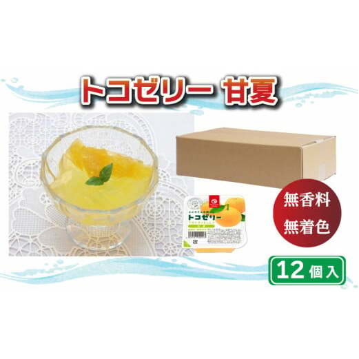 トコゼリー 甘夏 12個 マルヤス食品 常温 こんにゃく 寒天 ヘルシー スイーツ 菓子 あまなつ ダイエット