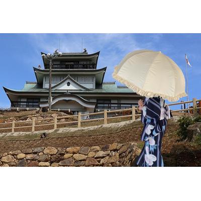 ふるさと納税 小牧市 フラワーアンブレラ　UVカット花傘　紫外線99.9%カット晴雨兼用[089D05]