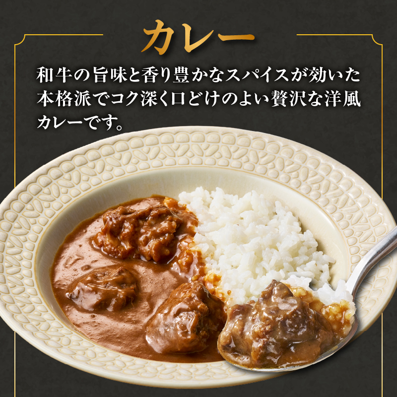 上場亭 ごろっと黒毛和牛カレー 2箱＆ごはんにかける黒毛和牛ビーフシチュー 2箱 ／ ビーフシチュー カレー レトルト お手軽 牛肉 肉 佐賀産和牛 黒毛和牛 加工品 国産 佐賀県 玄海町 常温