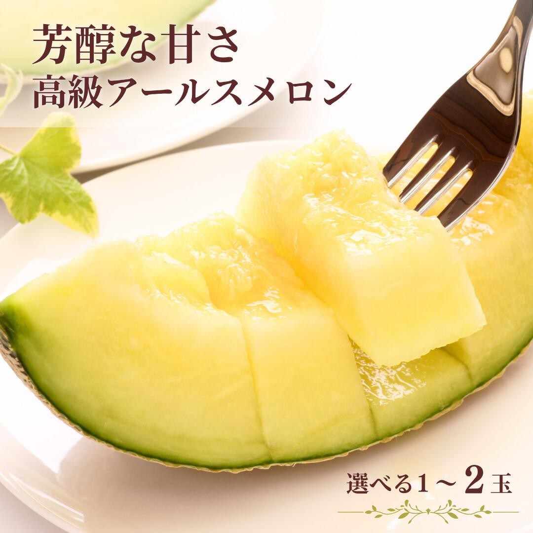 
                  芳醇な甘さ。さんて旬菜館の高級アールスメロン 選べる玉数 1～2玉 お中元 芳醇な甘さ さんて旬菜館の高級 アールスメロン  メロン めろん おすすめ 人気 国産 青肉 産地直送 茨城 鉾田 フルーツ 旬 大きい プレゼント 贈り物 旬 定番 果物 くだもの 甘い 特大 上品
                
