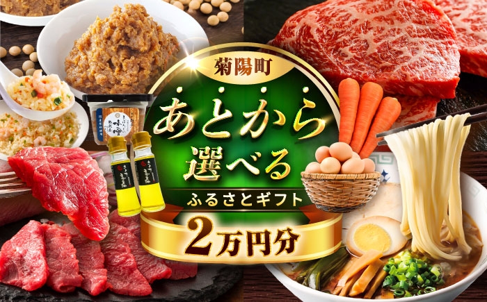 
            【あとから選べる】菊陽町ふるさとギフト 2万円分 [BHZY001]
          