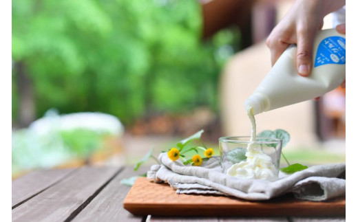 森林ノ牧場 しぼるヨーグルト 4本セット(加糖タイプ2本、砂糖不使用タイプ2本）【お中元】ジャージー牛 ヨーグルト よーぐると 生乳 国産 健康 セット プレゼント 栃木県 那須町〔B-85〕