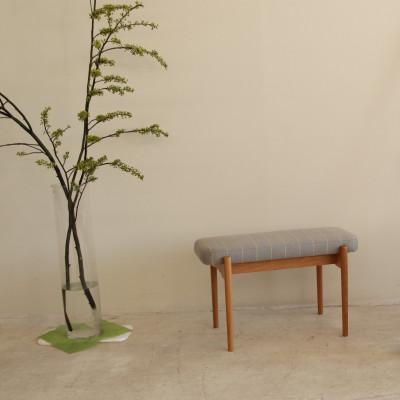 ふるさと納税 大川市 bolo stool Square S ベンチ 【グレー×イエロー/オーク/幅68cm】