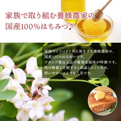 ふるさと納税 南九州市 純粋国産100%アカシア蜂蜜600g |  | 01