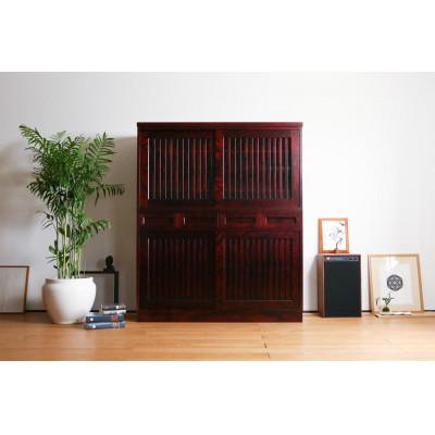 ふるさと納税 旭川市 旭川家具 山室家具製作所 民芸家具 北の匠(H) No.1 水屋 150 カバ_03244