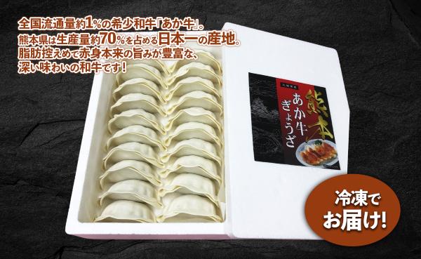 熊本和牛あか牛ぎょうざ 60個（発砲）ぎょうざ ギョーザ 選べる内容量 惣菜 冷凍餃子 大容量 冷凍 熊本県 水上村 60個