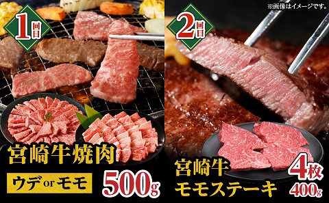 宮崎牛赤身定期便 全4回