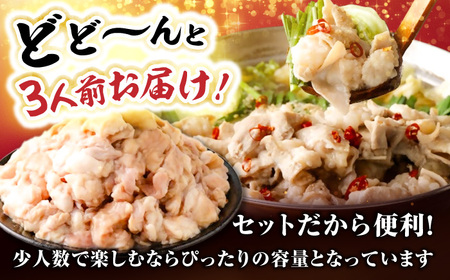 国産もつ入りミックスもつ鍋（味噌）3人前セット 広川町 / 株式会社POWER EAST CONNECTION[AFAZ051]