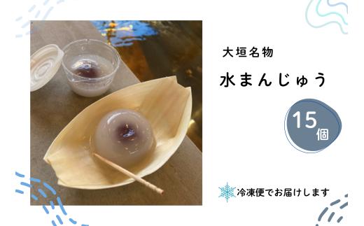 【秋の大感謝祭開催中！飛騨牛が抽選で当たる】【冷凍】大垣名物　水まんじゅう　15個入り