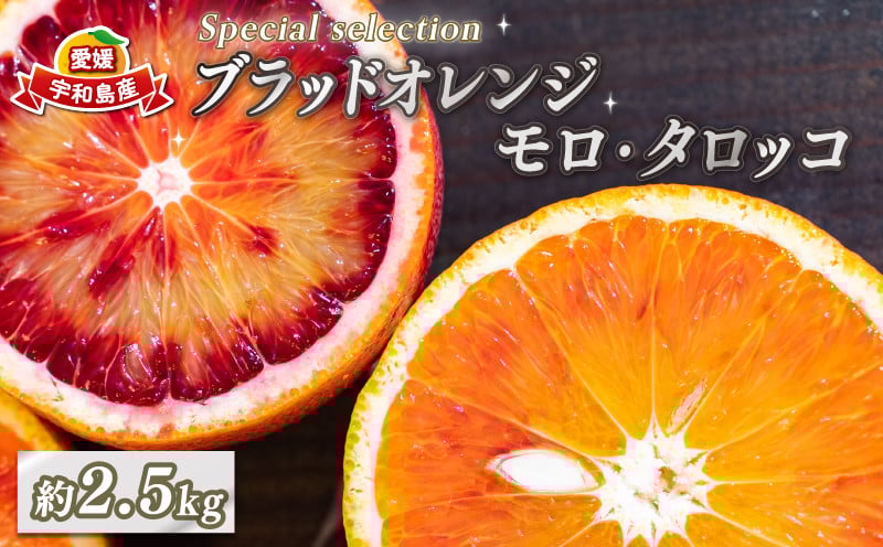 
            ブラッドオレンジ モロ タロッコ Special selection 2.5kg コルレオファーム 果物 フルーツ ブラッド オレンジ 詰め合わせ 味比べ 柑橘 みかん mikan 愛媛みかん 農家直送 産地直送 数量限定 国産 愛媛 宇和島 B010-145006
          