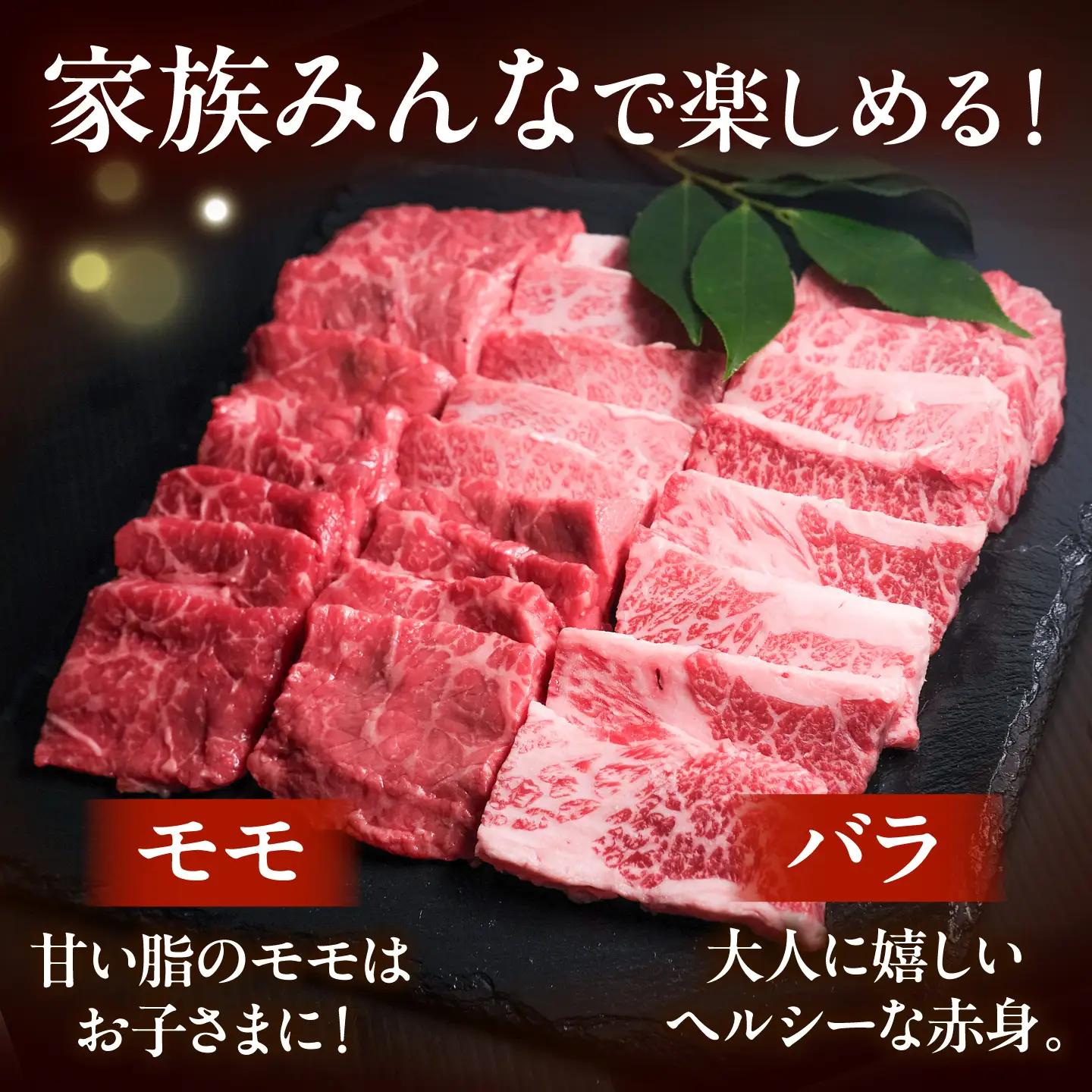 博多和牛 牛肉 焼肉用 バラ ＆モモ 500g 吉富町/肉のくまもと屋[BGBY014]