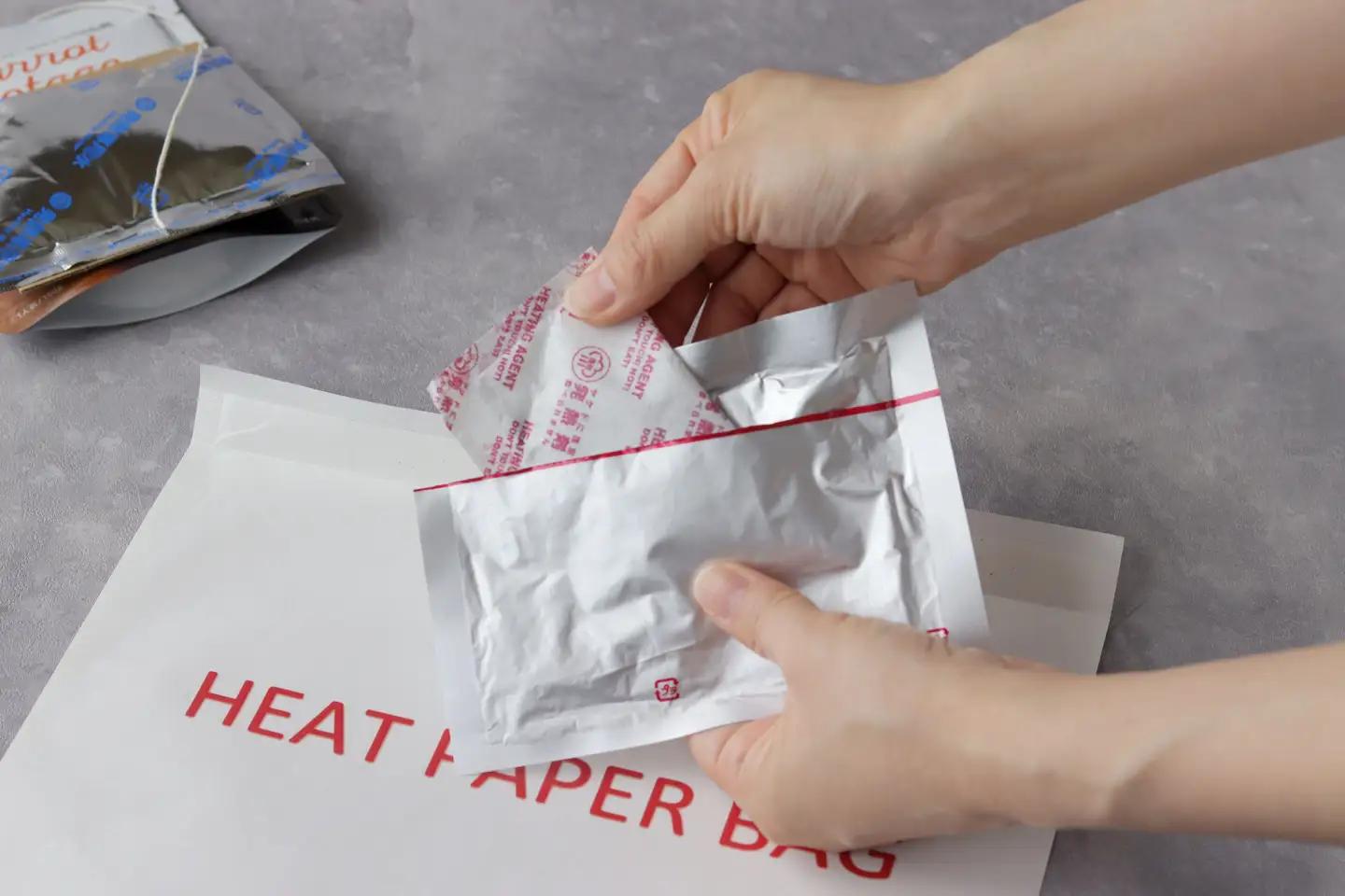 【株式会社 ヨシザワ】HEAT PAPER BAG 防災・非常用加熱紙袋セット（5回分）