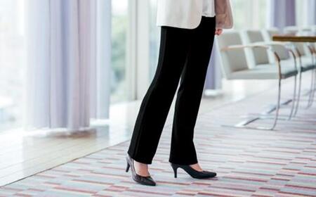 ボナンザ ストレートパンツ (ブラック4L・股下70cm)  ARIKIパンツ ファッション レディースファッション パンツ レディースパンツ リラックスフィット 女性用 服 広島県福山市/有木株式会