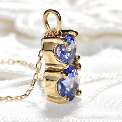 ふるさと納税 韮崎市 ネックレス K18YG イエローゴールド タンザナイト ペンダント【f206-k18yg】 |  | 03