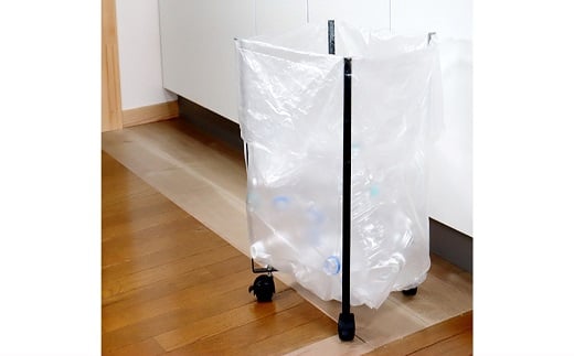 [キープロダクション]折りたためるキャスター付きゴミ袋ホルダー【 キッチン用品 燕三条製 】 FC012063