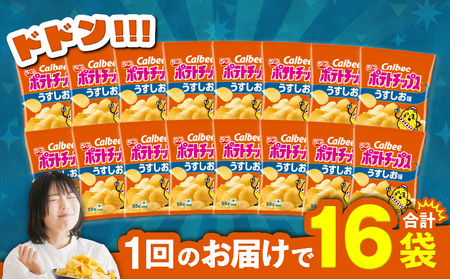 【 期間限定 特別価格 】 カルビー ポテトチップス 【 うすしお 】 12袋 K194-002_03  ポテチ チップス 菓子 お菓子 スナック スナック菓子 おやつ おかし じゃがいも 塩 塩味 