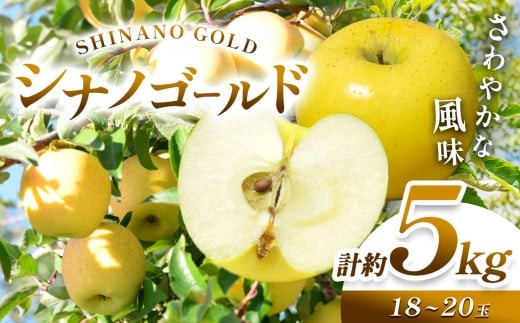 【2026年先行予約】 信州産 塩尻エールりんご！農家さん応援♪♪ さわやかな風味 シナノゴールド 約5kg（18～20玉）【10月末以降発送予定】| 果物 くだもの フルーツ 林檎 りんご リンゴ シナノゴールド 訳あり 長野県 塩尻市