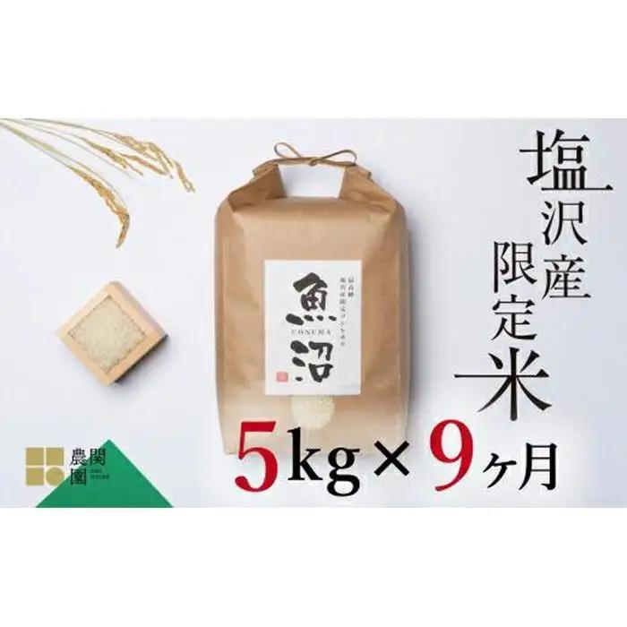 【定期便令和7年】南魚沼コシヒカリ５kg×全9回　旧塩沢地区限定米 | コシヒカリ