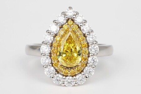 【ふるなび限定】【一点もの】ファンシーイエローダイヤモンド（1.01ct）プラチナリング　R119　K06142-H　FN-Limited-SP