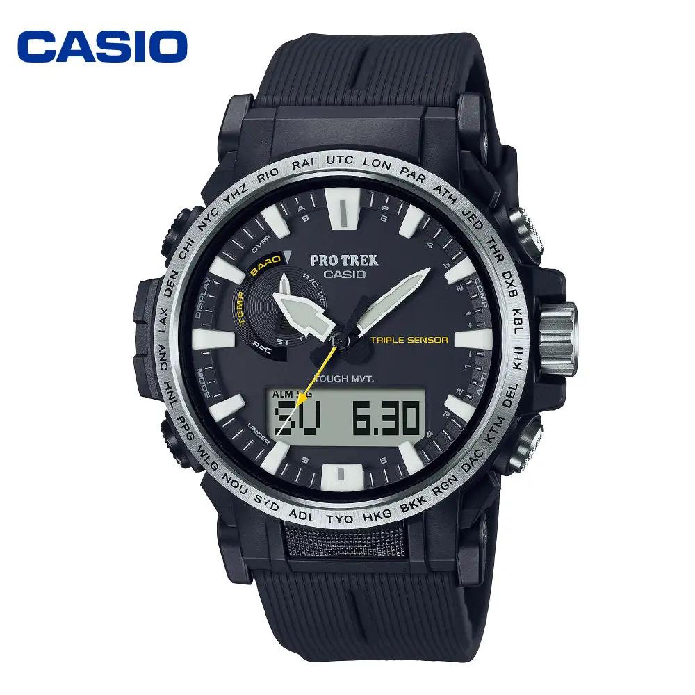 CASIO腕時計 PROTREK　PRW-61-1AJF　hi011-095　腕時計 時計 ウォッチ カシオ CASIO プロトレック メンズ 男性 電波 ソーラー  黒 ブラック 国内正規品 山形県 東根市