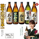 【ふるさと納税】焼酎 芋焼酎 5合瓶 4種 5本 飲み比べセット 温泉水 仕立て 合計4.5L（財宝(芋)900ml×2本（25度）5合瓶×2本、黒財宝(芋)900ml（25度）5合瓶×1本、日々是(芋)900ml（25度）5合瓶×1本、財宝スペシャル(芋)900ml（25度）5合瓶×1本） 常温保存【財宝】