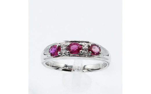 ルビー リング 0.5ct Pt900 (12527)