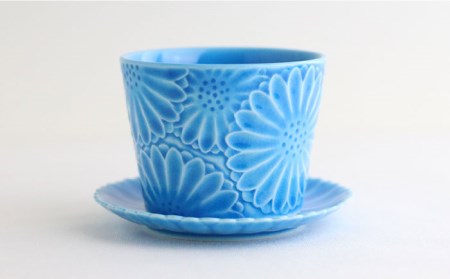 【波佐見焼】マリーゴールド ミニカップ＆ソーサー 3色セット「清-sei-」 食器 皿 【翔芳窯】 [FE130] 