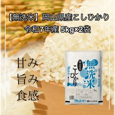 ふるさと納税 新庄村 【無洗米】令和7年産 岡山県産 こしひかり 5kg×2袋(合計10kg)