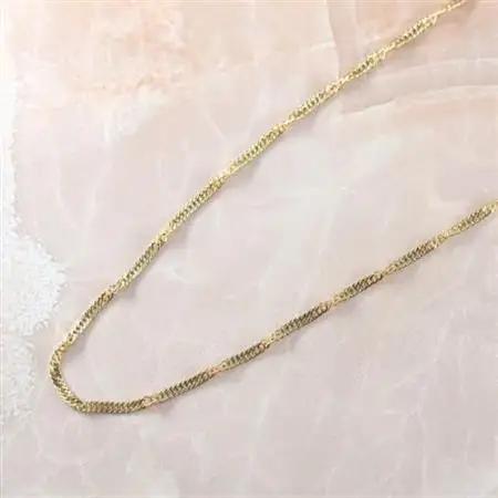 【MITURE】【ジュエリー】K18 screw/スクリュー 1.5mmネックレス【配送不可地域：離島・沖縄県】【1652431】