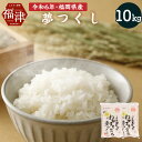 【ふるさと納税】福岡県産米 夢つくし 5kg×2袋（合計10kg） 令和6年産 お米 精米 白米 米 精米 国産 送料無料 【2024年10月～2025年9月発送予定】[F2234]